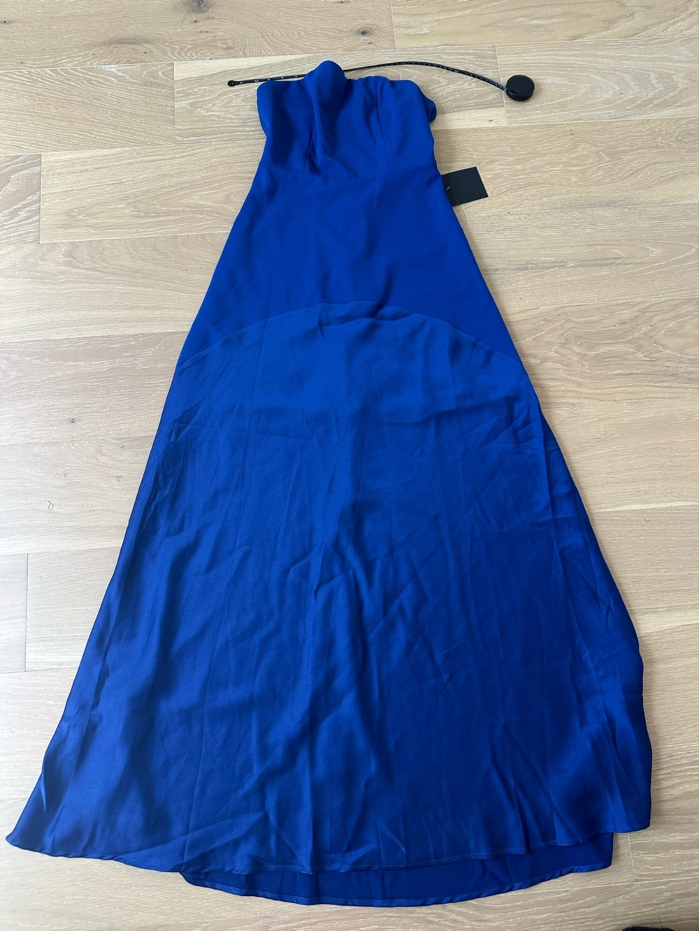 Lulus Compelling Style Royal Blue Strapless A-Line Maxi Dress Size Small Formal - Picture 14 of 16